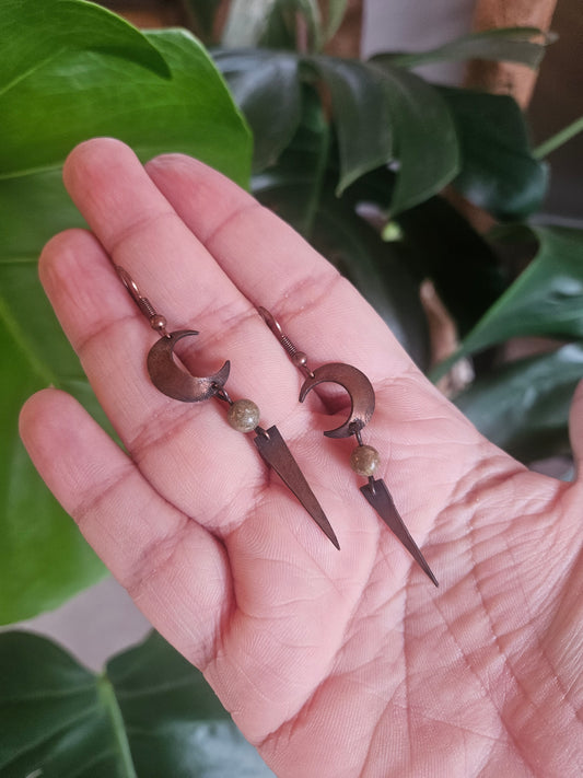 Boucles d'oreilles « Lunes Vagabondes » (3 variantes)