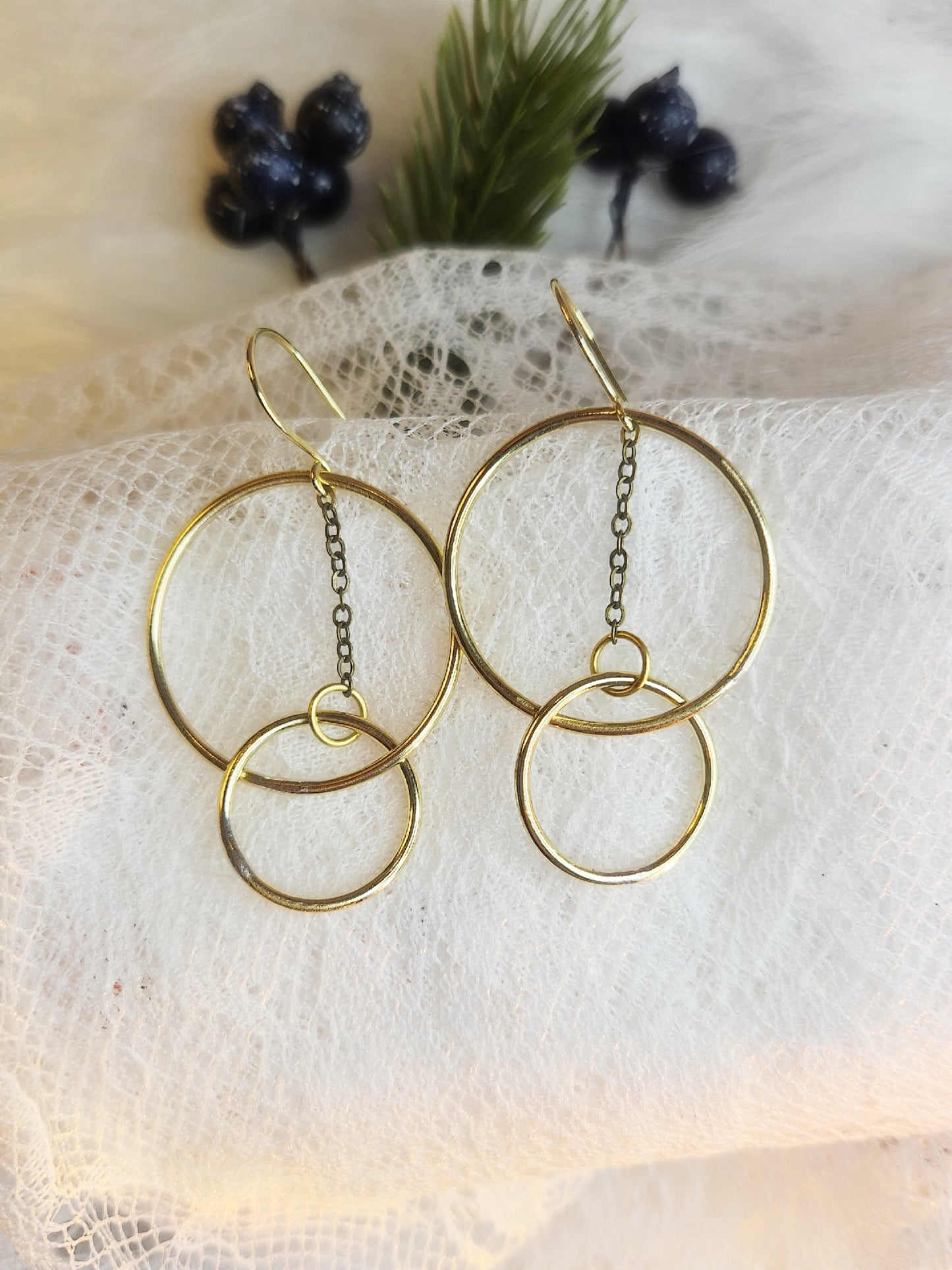 Boucles d’oreilles “Cercles Entrelacés”