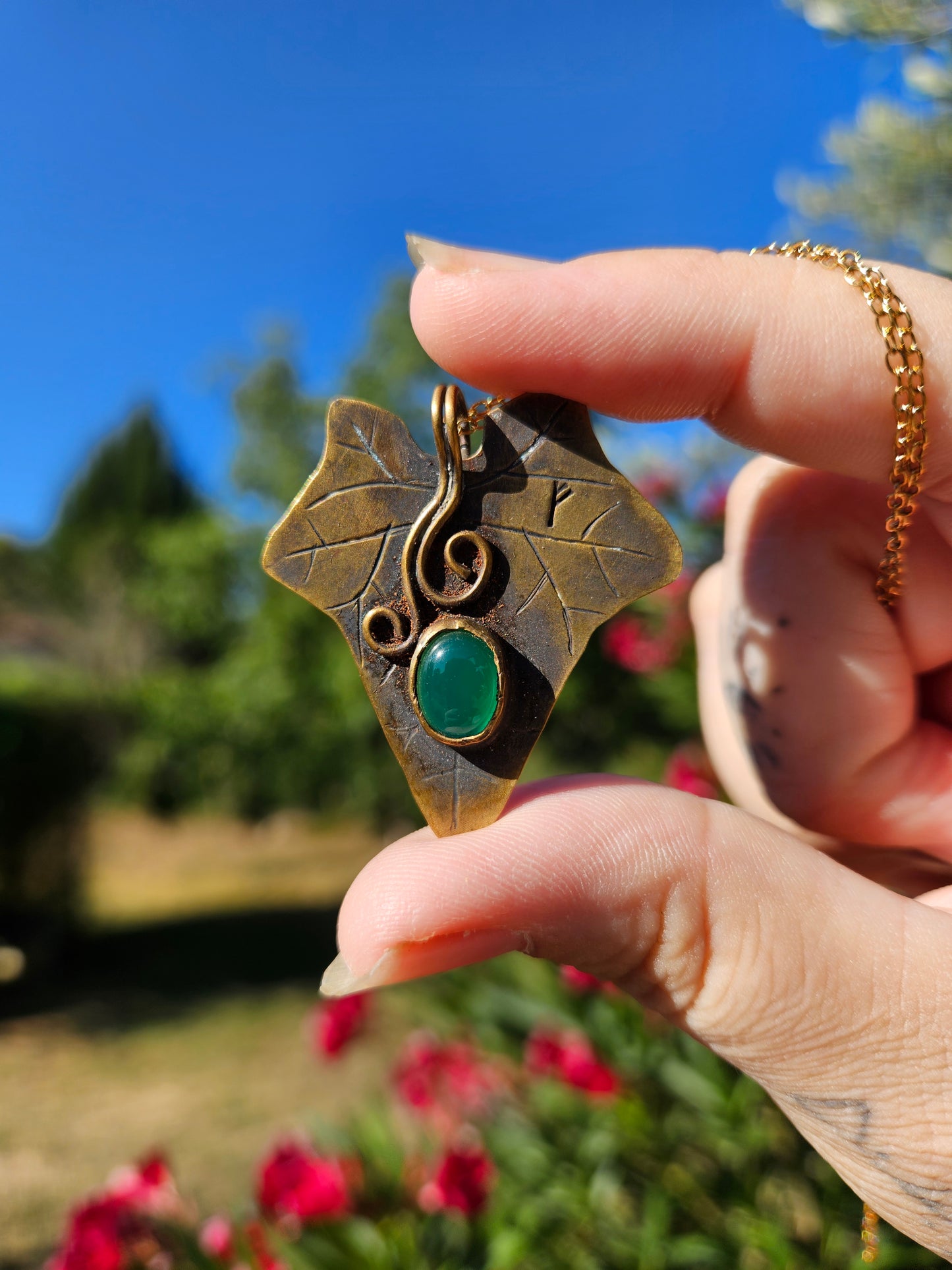 Pendentif « Feuille d'Imladris »