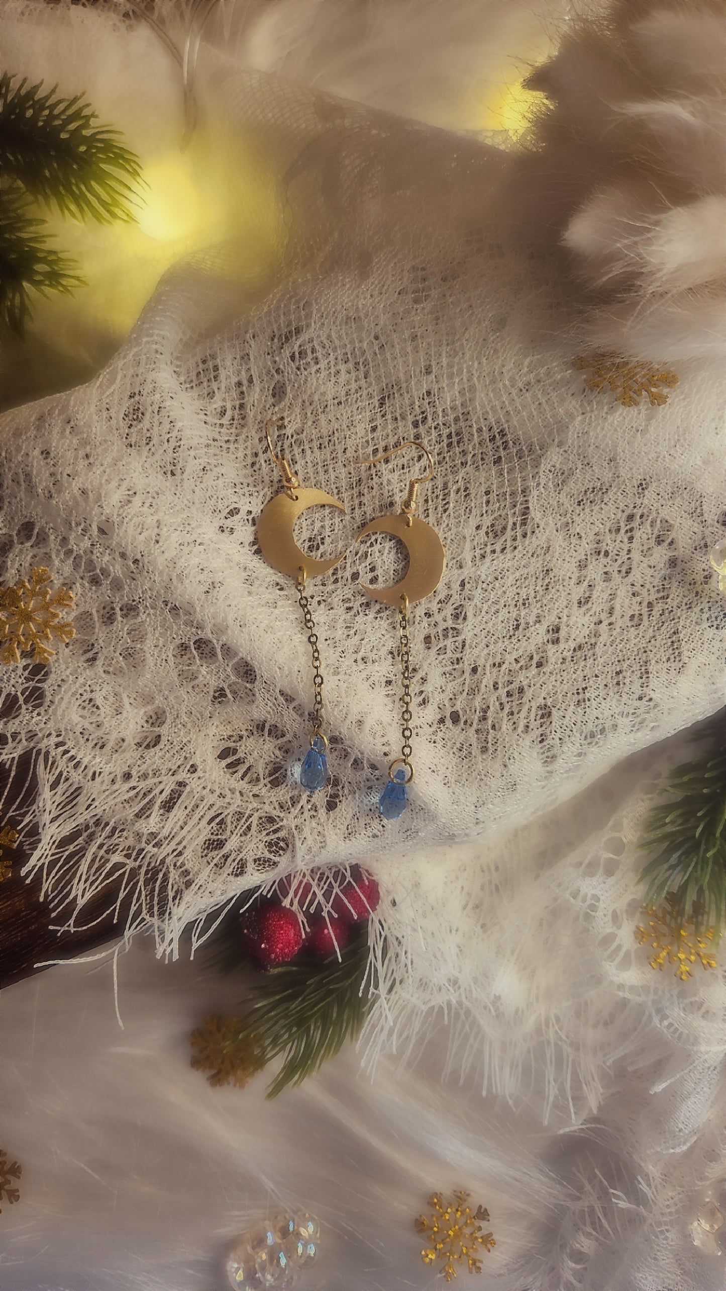 Boucles d’oreilles « Lune de Valendriel »