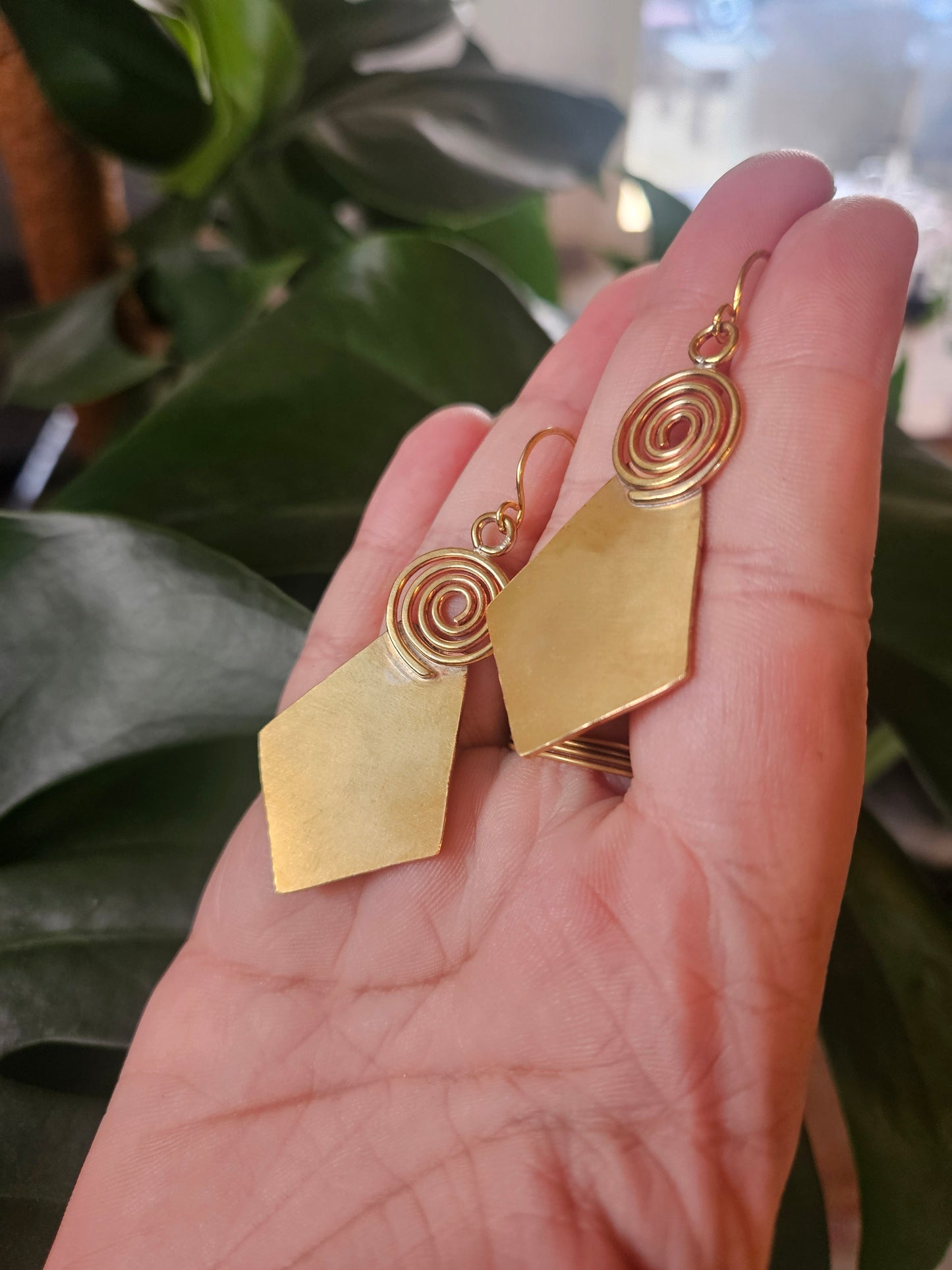 Boucles d'oreilles "Spirales du Soleil"